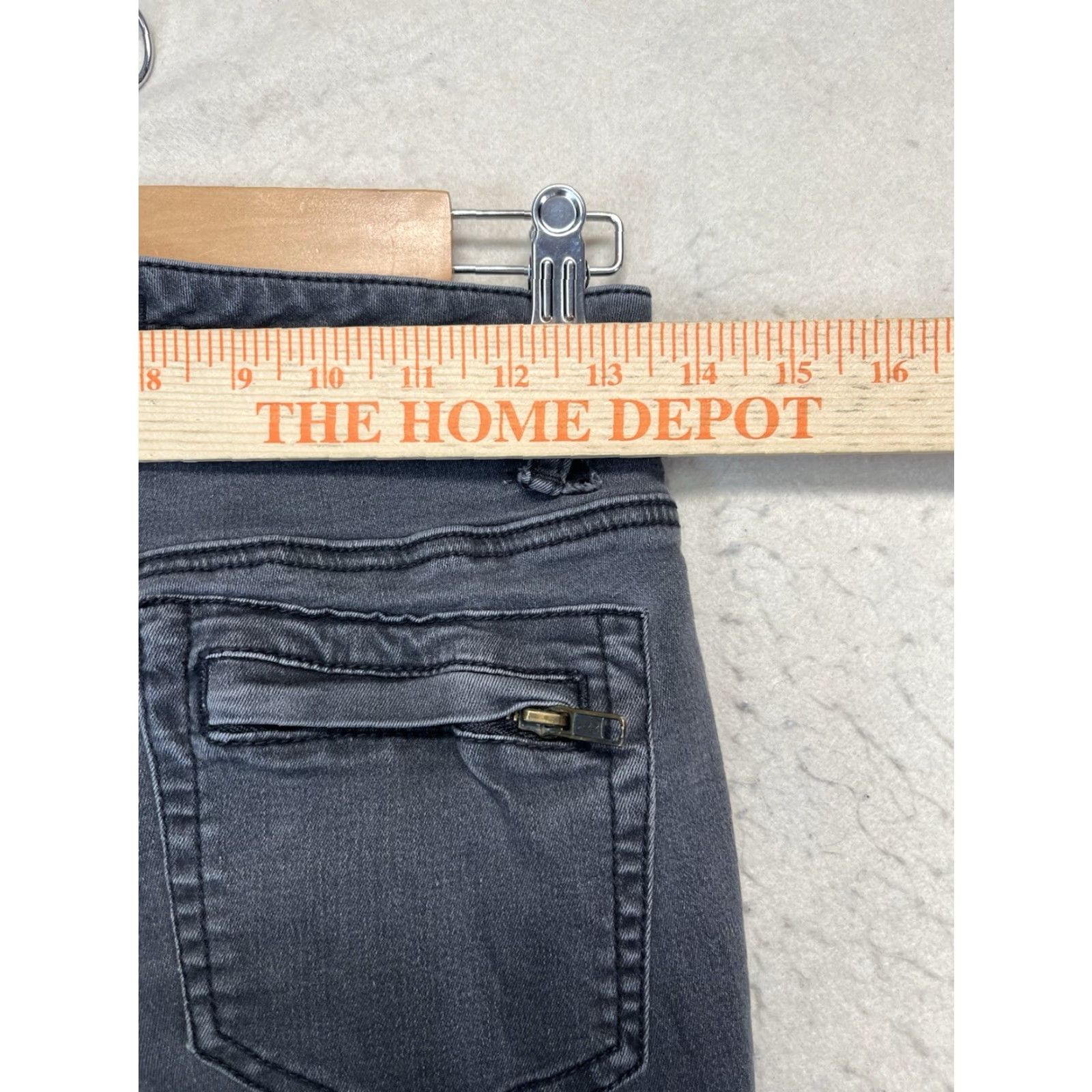 Free People Free People High Rise Washed Black Skinny Jeans Women’s 27 Belt Loops Skinny Belted FP Movement by Free People Jeans Women 27 Black Size 27" / US 4 / IT 40 - 3 Thumbnail