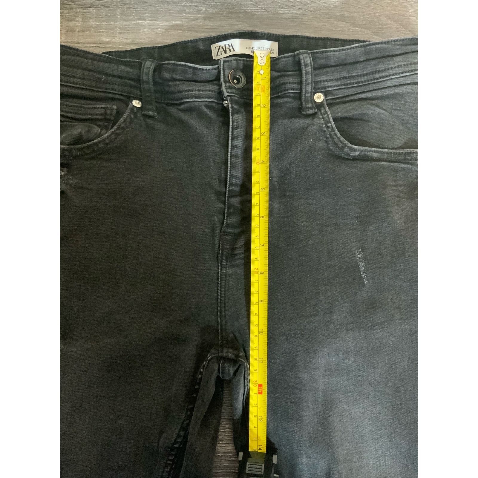 Zara Zara Skinny Black Women Jeans Pants Size 32 - USED Size 32" / US 10 / IT 46 - 8 Thumbnail