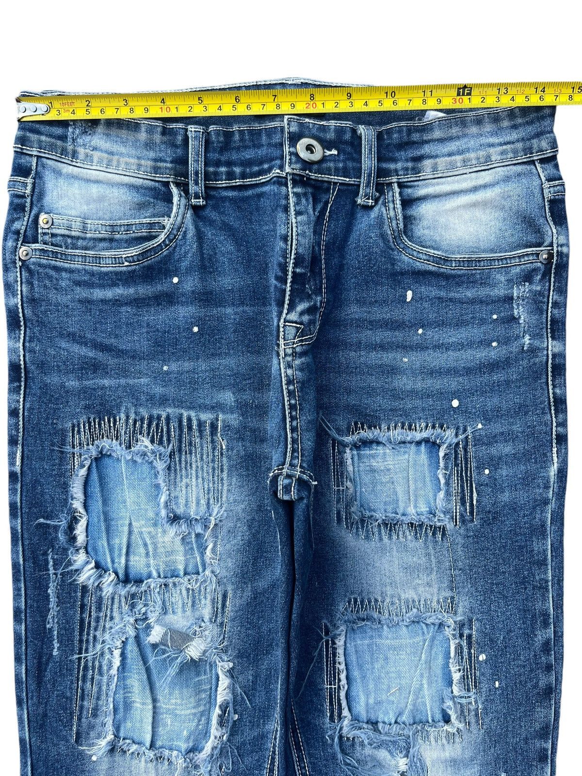 Japanese Brand Vintage Japanese Brand Barracuda Distressed Skinny Jeans Size US 29 - 11 Thumbnail