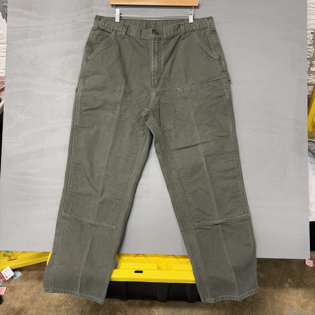 Carhartt Carhartt B136 MOS Double Knee Work Pants Green 38 x 32 Size US 38 / EU 54 - 2 Thumbnail