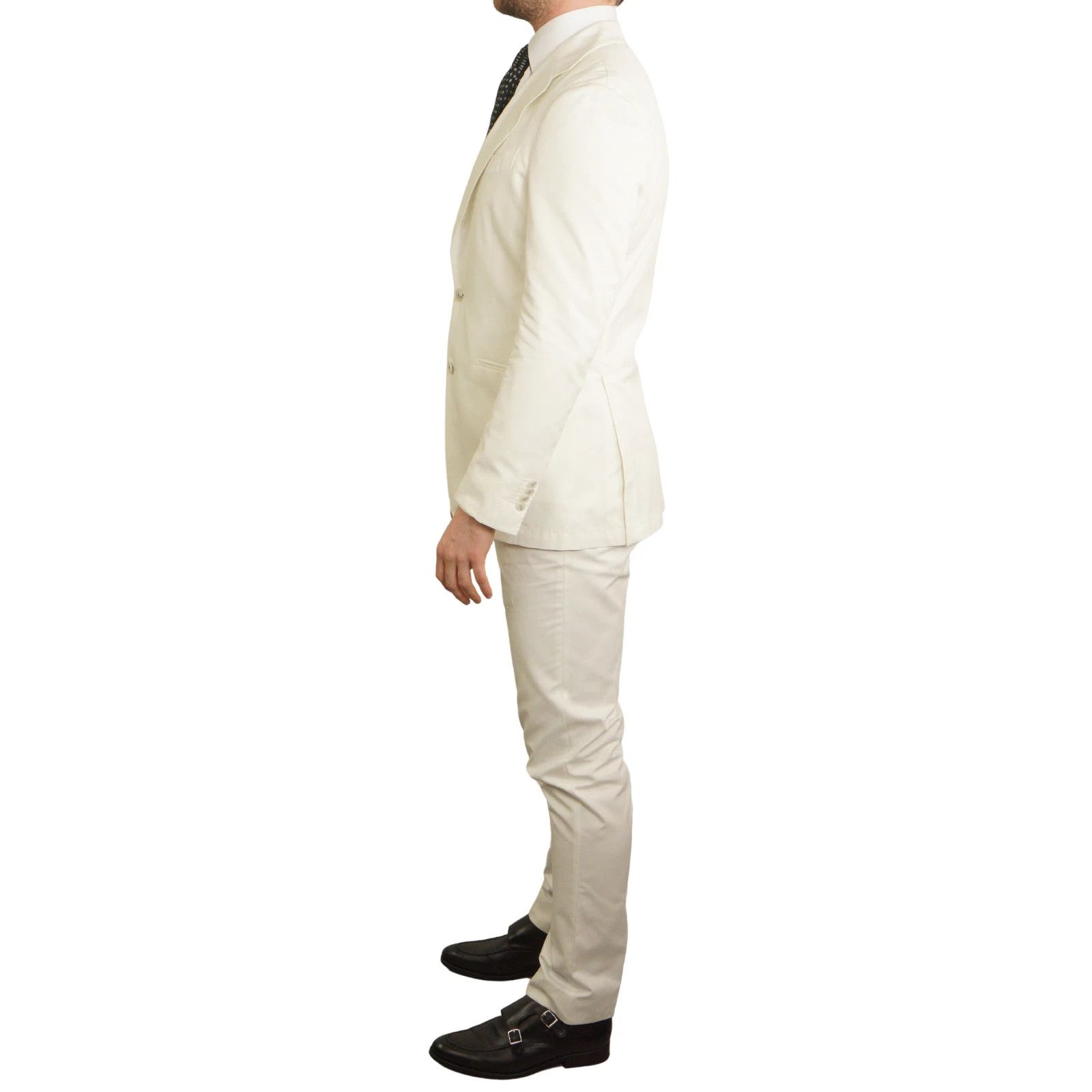 Suitsupply Men Suitsupply Havana Jetted Unlined Offwhite Cotton UK/US38 Size 38R - 4 Thumbnail