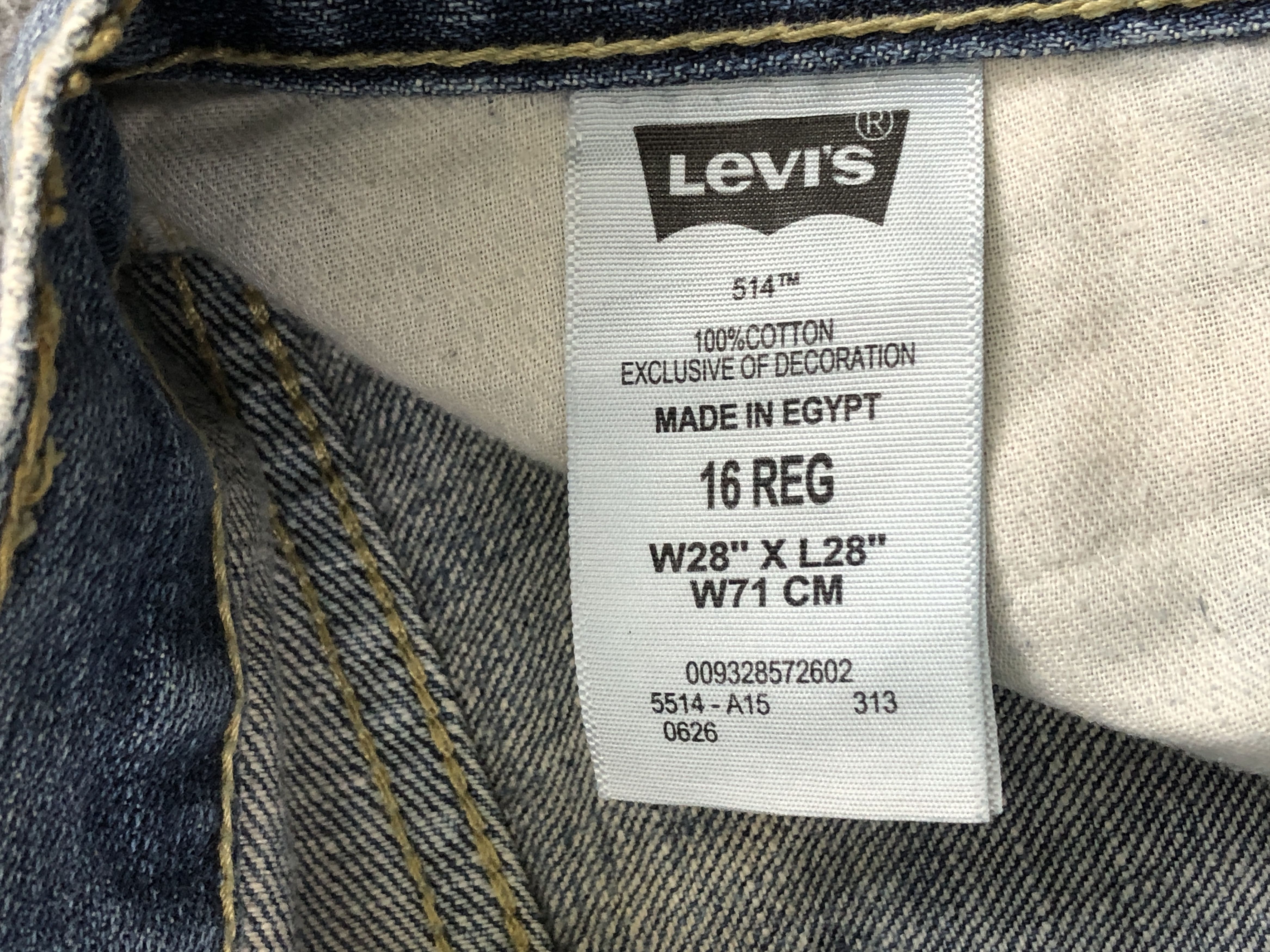 Levi's Vintage Levis 514 Faded Blue Jeans DP2448 Size US 28 / EU 44 - 8 Thumbnail