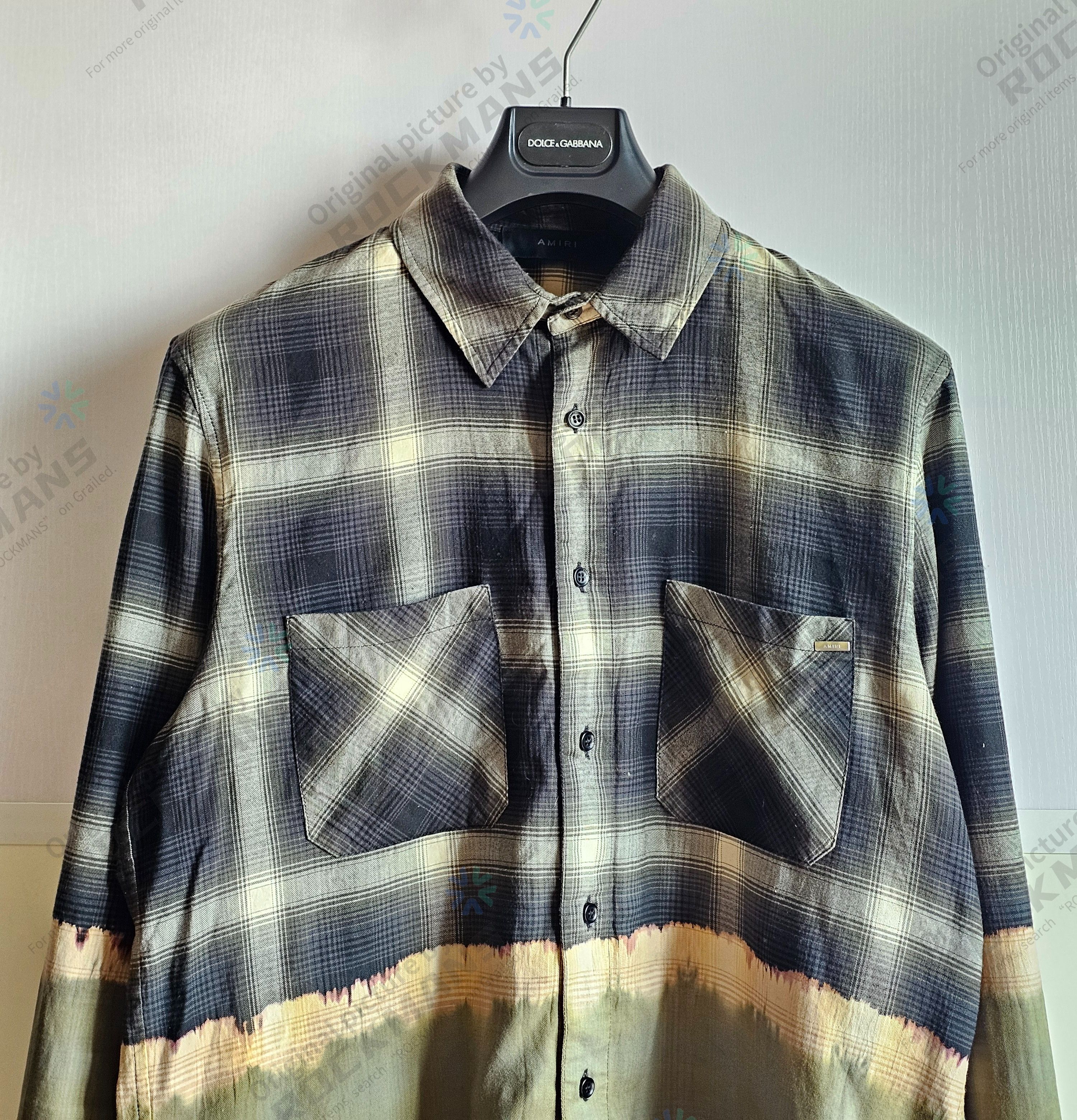 Amiri Amiri Bleached-Effect Plaid Oversize Shirt Size L Size US L / EU 52-54 / 3 - 3 Thumbnail