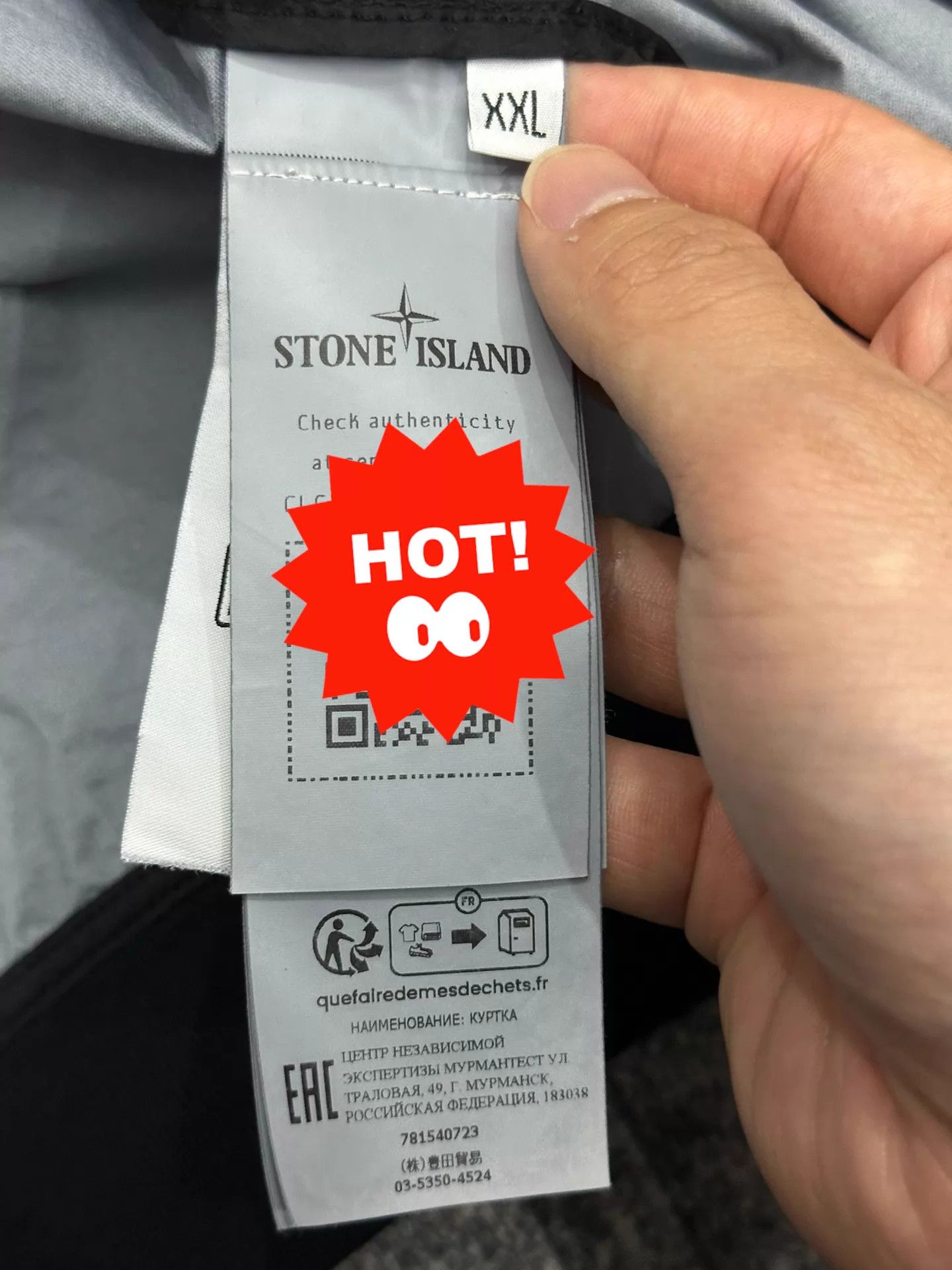 Stone Island Stone Island 23ss MEMBRANA 3LTC Hooded Jacket Black XXL New Size US XXL / EU 58 / 5 - 5 Thumbnail