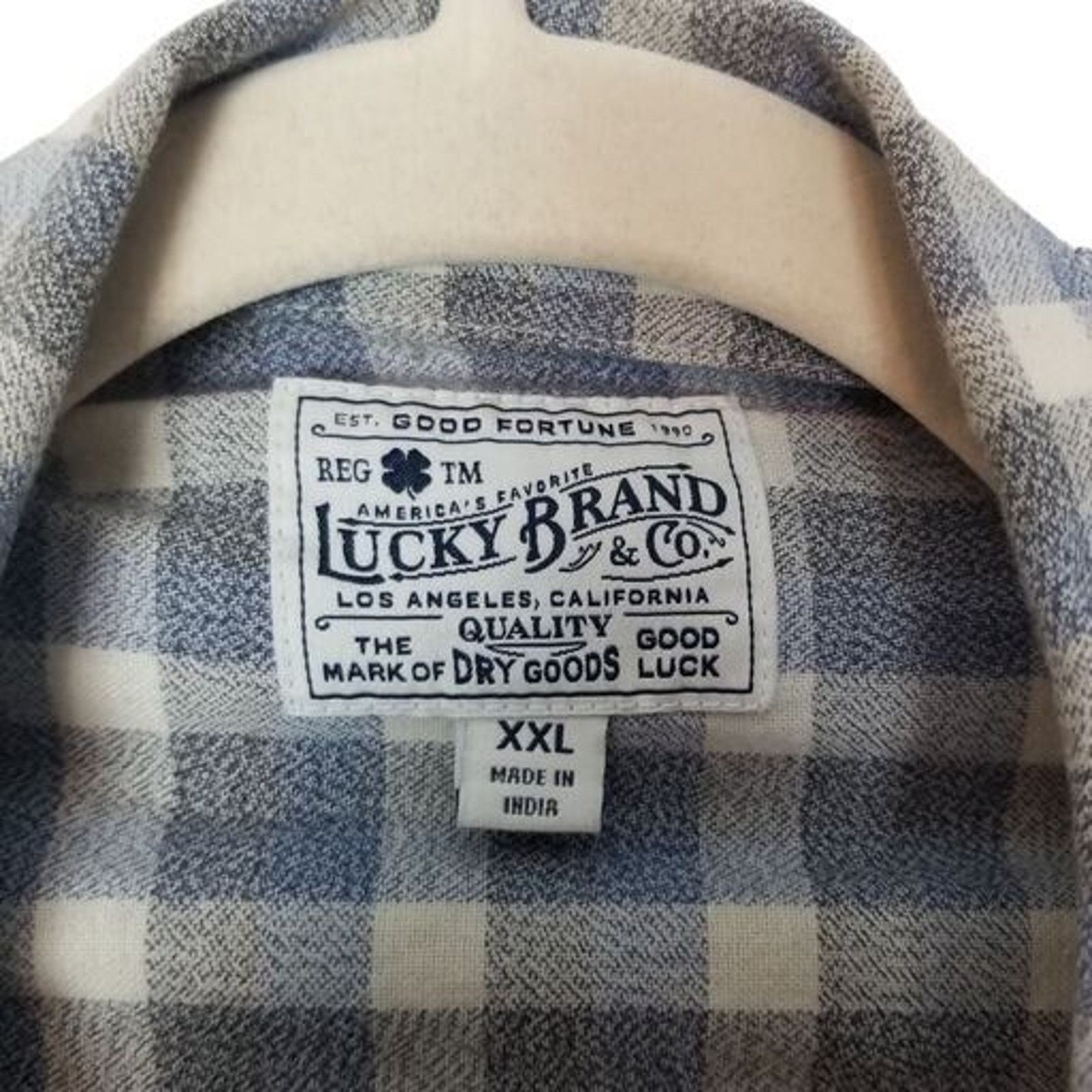 Lucky Brand Lucky Brand Mens Checker Western Shirt XXL Pearl Snap Cowboy Size US XXL / EU 58 / 5 - 6 Thumbnail