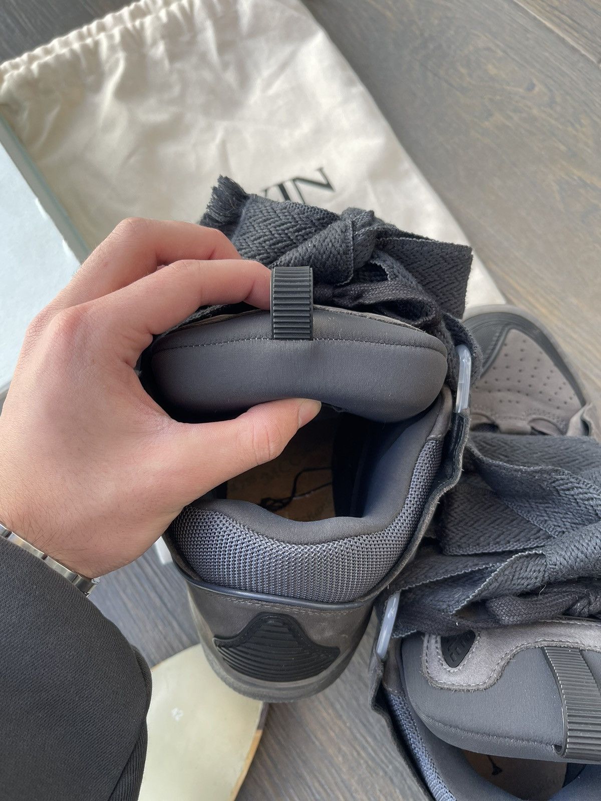 Lanvin Lanvin Curb Sneakers Grey Size US 9 / EU 42 - 17 Thumbnail