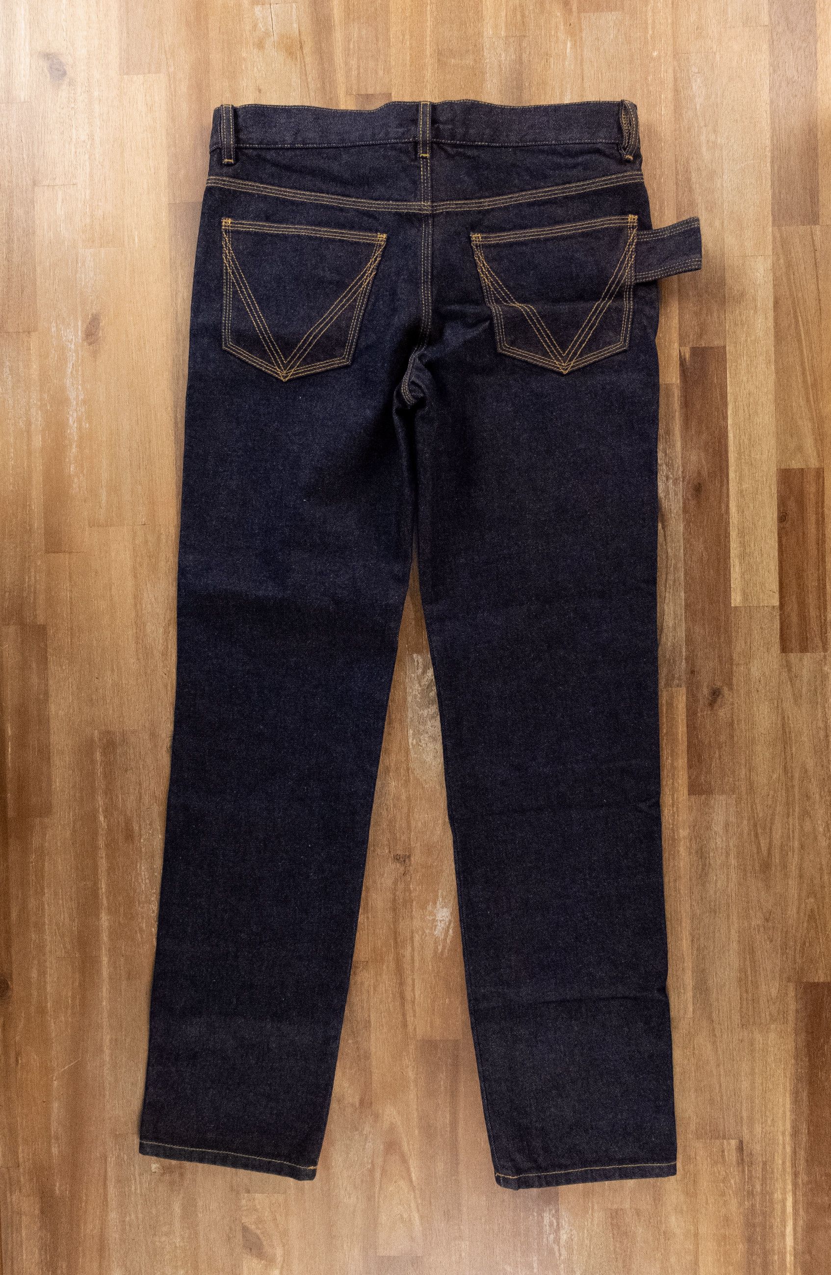 Bottega Veneta BOTTEGA VENETA navy blue straight leg jeans 38 IT / 2 US Size 26" / US 2 / IT 38 - 11 Thumbnail