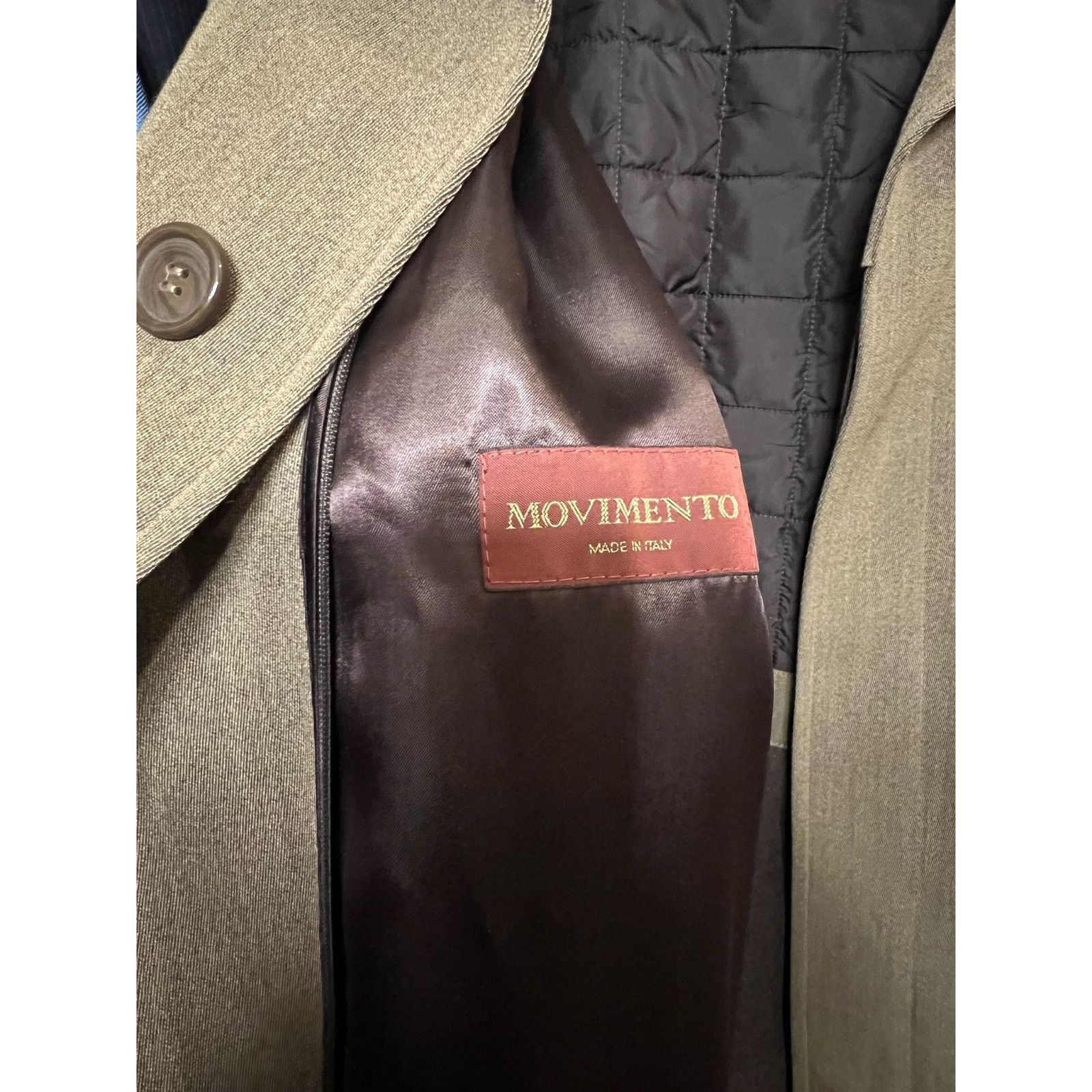 Other Movimento 4 Buttons Coat Made In Italy Size 50 Olive Green Size US L / EU 52-54 / 3 - 9 Thumbnail