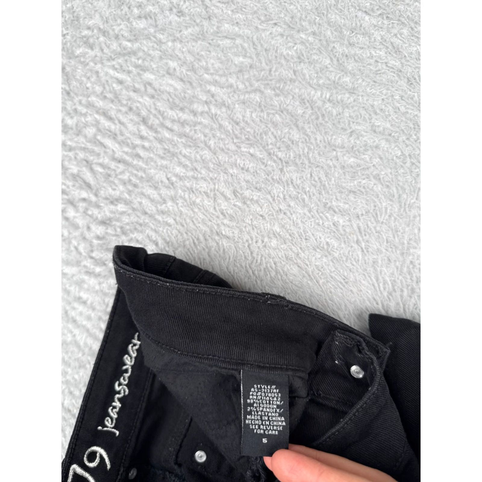 Vintage Authentic 579 Jeans Jeanswear Jeans Skinny Low Rise Black 28x28 Women's Juniors 28 in Cotton Denim 5-Pocket Design 90s Retro Designer Men's/Women's? Size 27" / US 4 / IT 40 - 7 Thumbnail