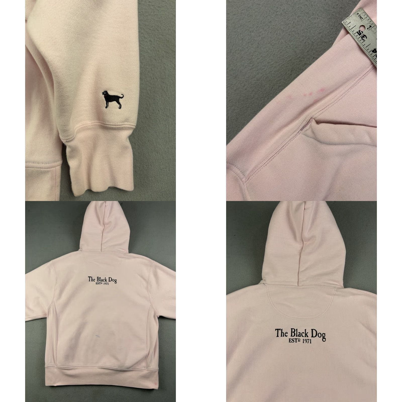 Pinko The Black Dog Hoodie Women M Pink Pullover Crew Neck Cotton Blended Fabric Logo Heavyweight Size M / US 6-8 / IT 42-44 - 8 Thumbnail