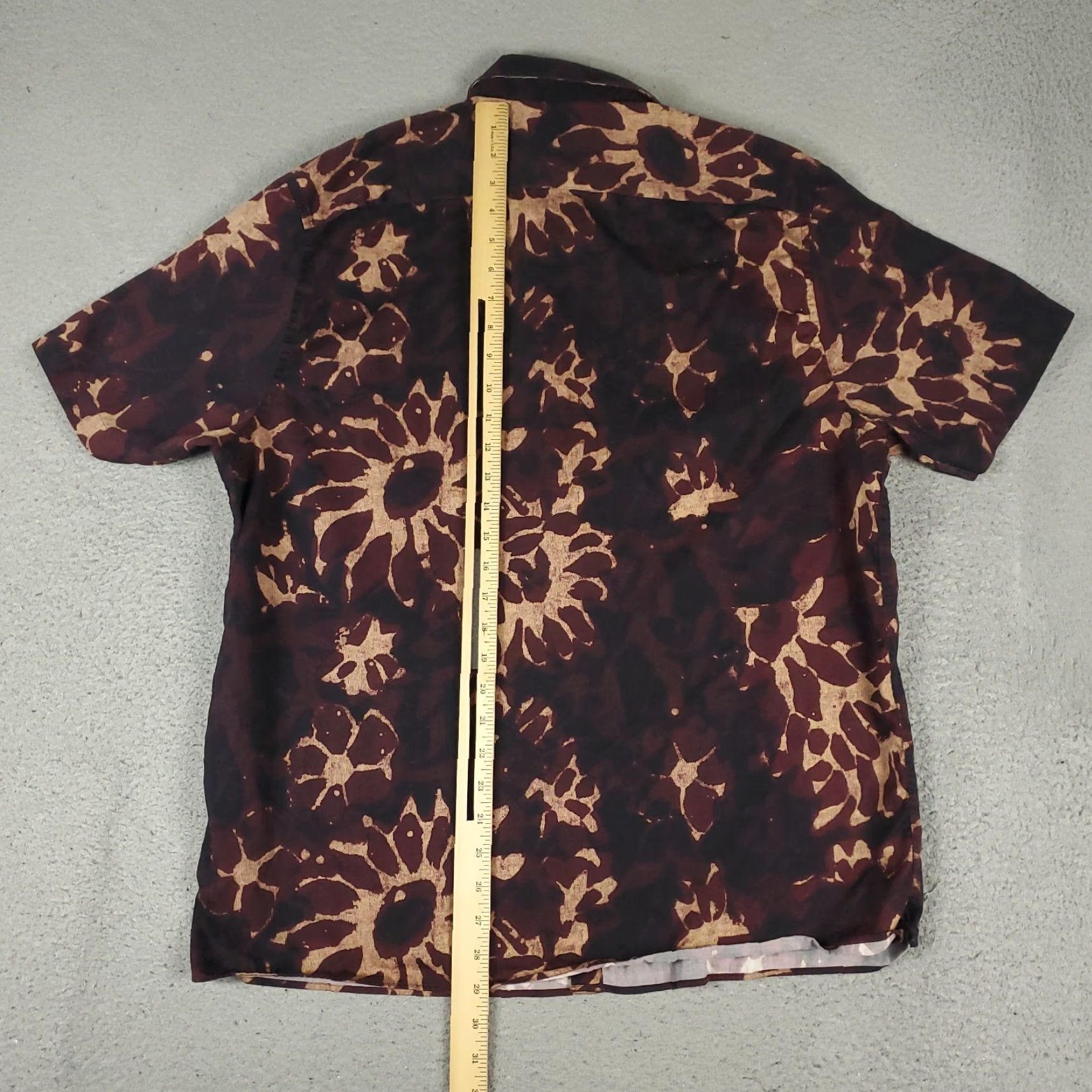 Ted Baker Ted Baker London Shirt Mens Size 5 Red Floral Button-Up Short Sleeve Cotton Woven Classic Preppy Season All Seasons Mens Size US S / EU 44-46 / 1 - 3 Thumbnail