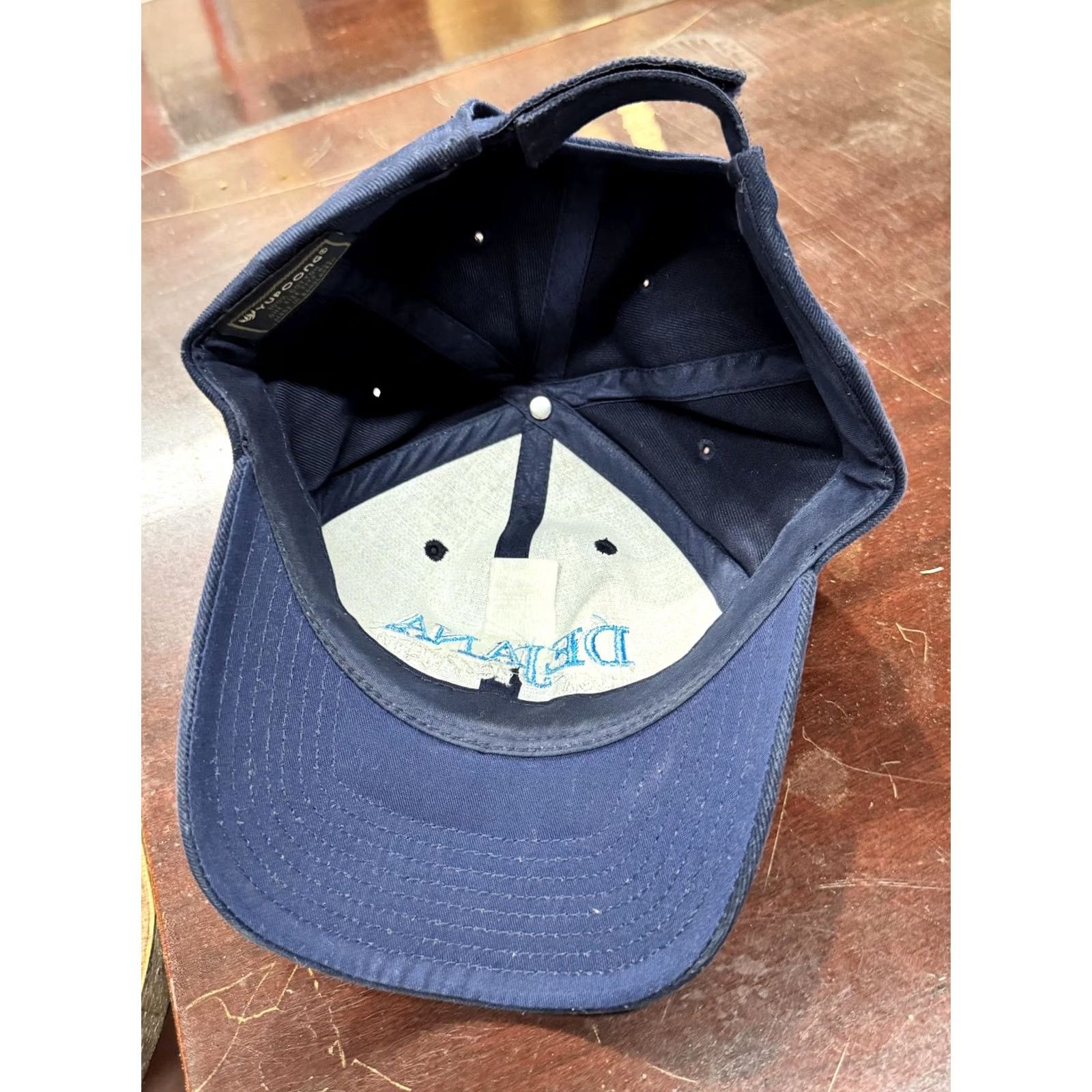 Vintage Yupoong Dejana Truck Equipment Hat Cap Strap Back Mens One Size Blue Workwear Baseball Cap Size ONE SIZE - 6 Thumbnail