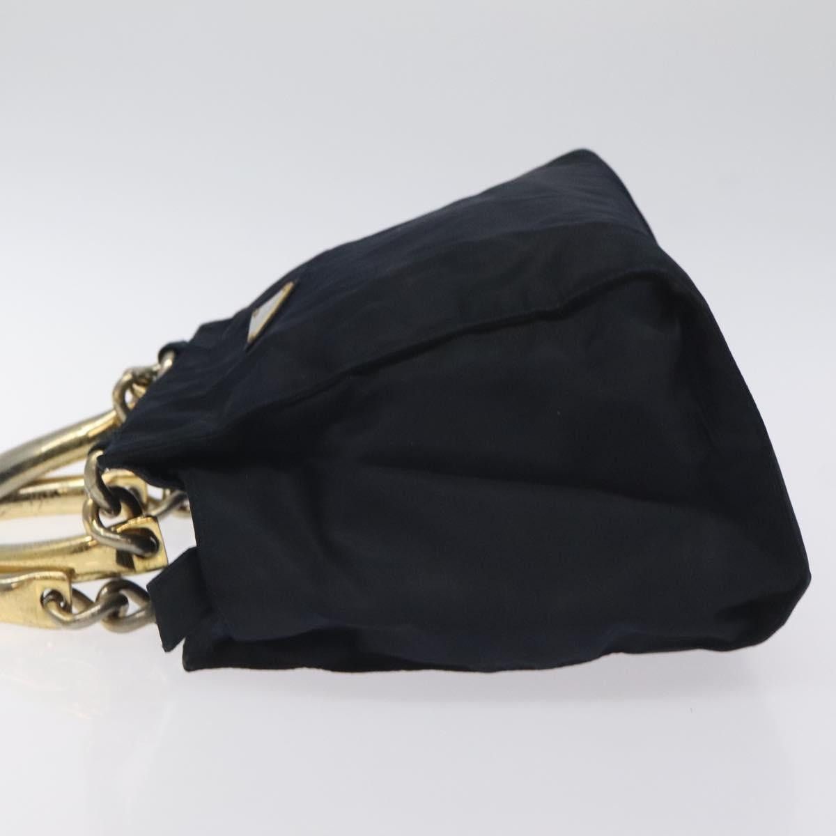 Prada PRADA Hand Bag Nylon Black Gold Size ONE SIZE - 5 Thumbnail