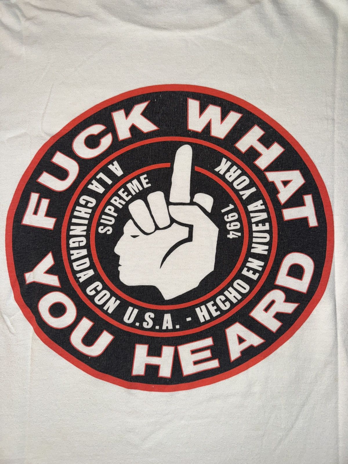 Supreme Supreme Fuck What You Heard Shirt FW08 Size US M / EU 48-50 / 2 - 7 Thumbnail