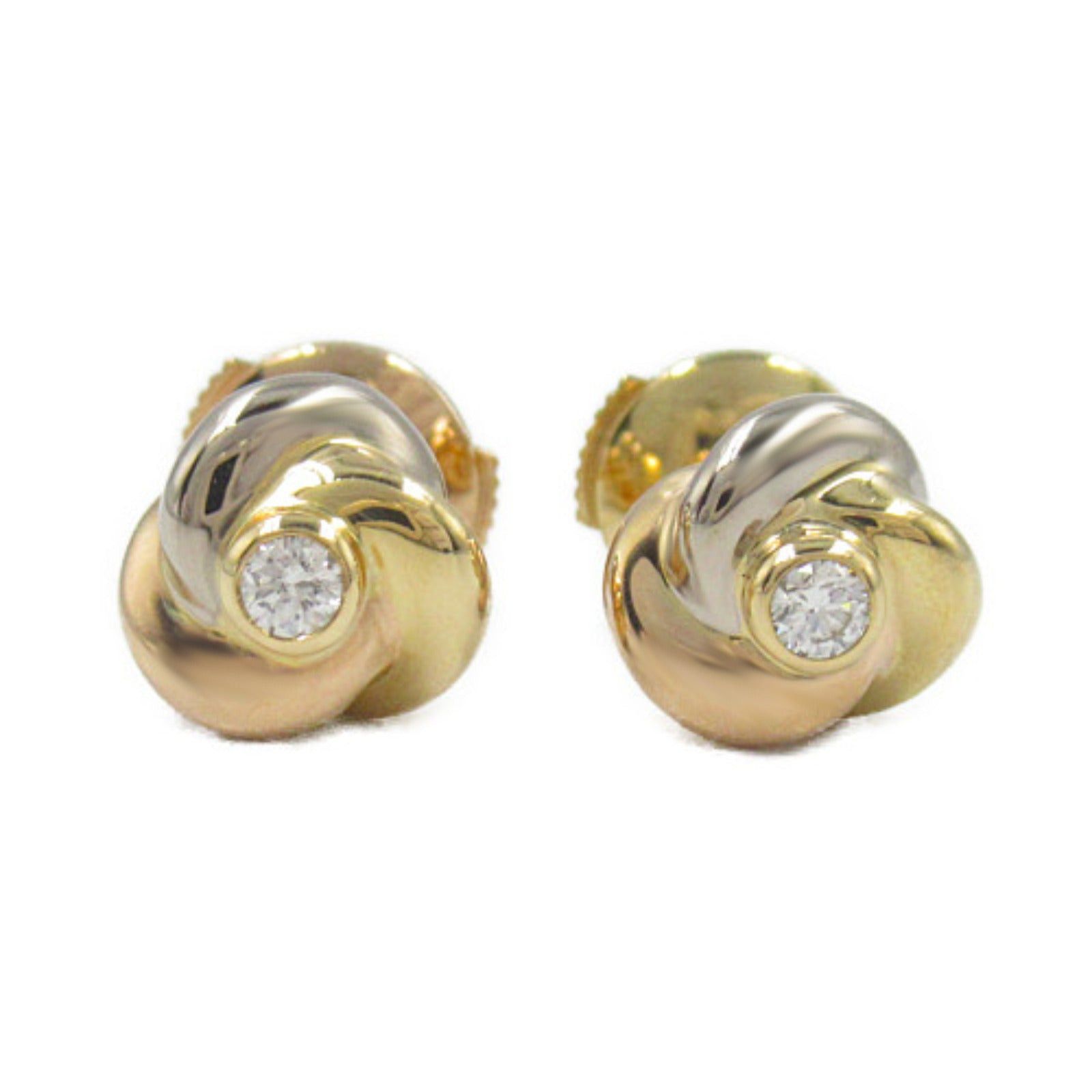 Cartier Cartier Trinity Piercing Diamond Earrings K18 (Yellow Gold) K18Wg (White K18Pg (Pink Gold)/Diamond Clear Size ONE SIZE - 1 Thumbnail