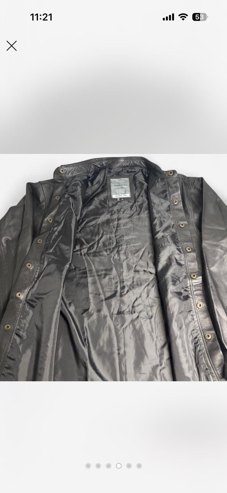 Other Sergio Vadducci black leather coat Size XL Size US XL / EU 56 / 4 - 4 Thumbnail