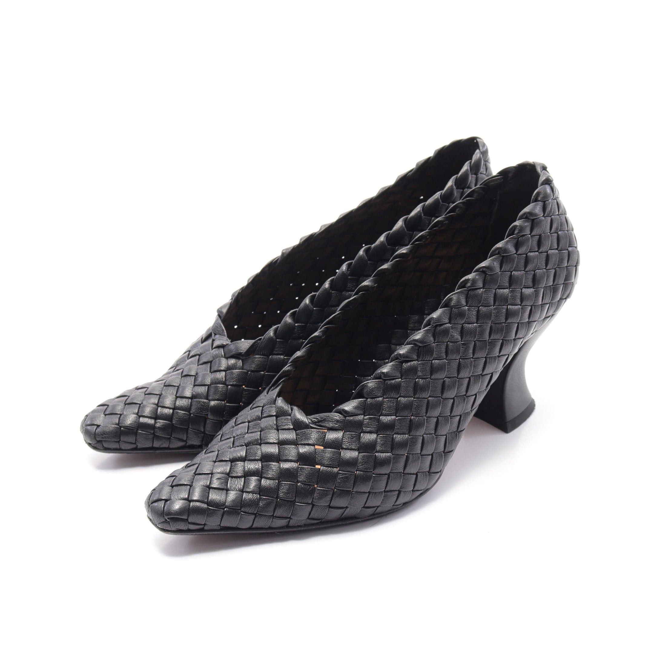 希少✨ Bottega Veneta Intrecciato Pumps Bottega Veneta Black Net Pumps Sz 41 | eBay