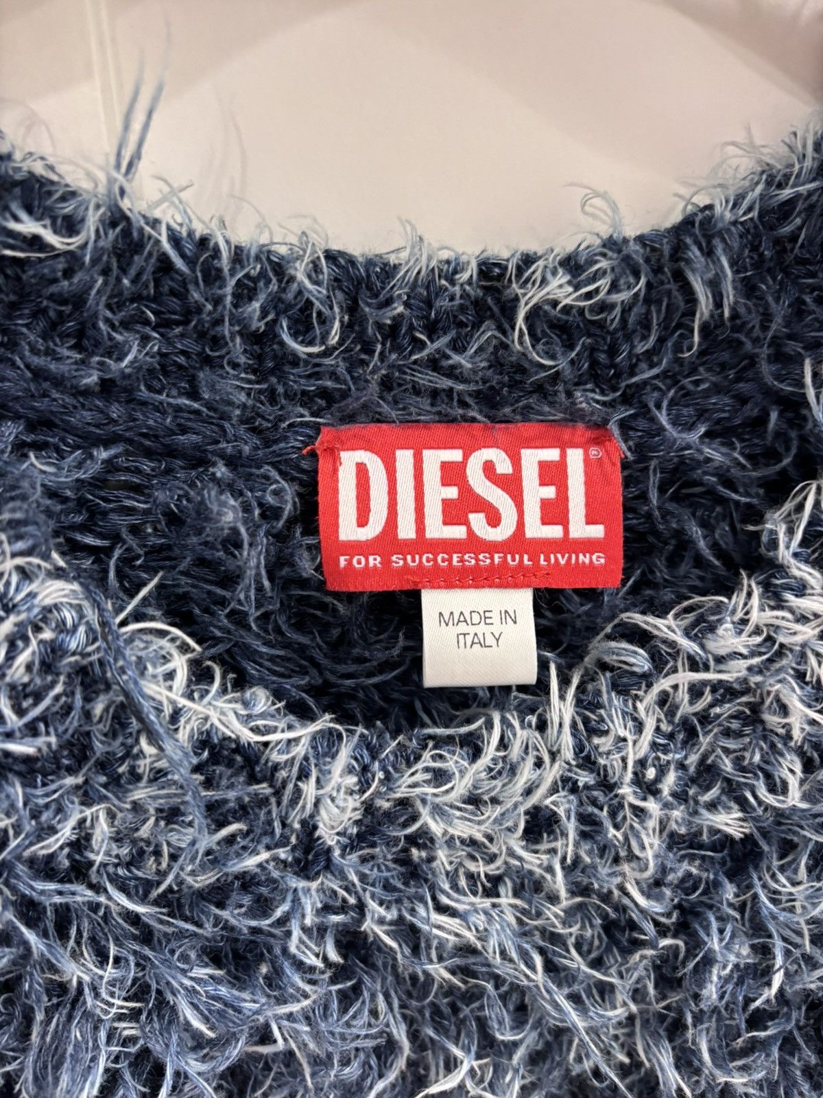 Diesel DIESEL Blue & Yellow K-Damon Sweater Size US L / EU 52-54 / 3 - 6 Thumbnail