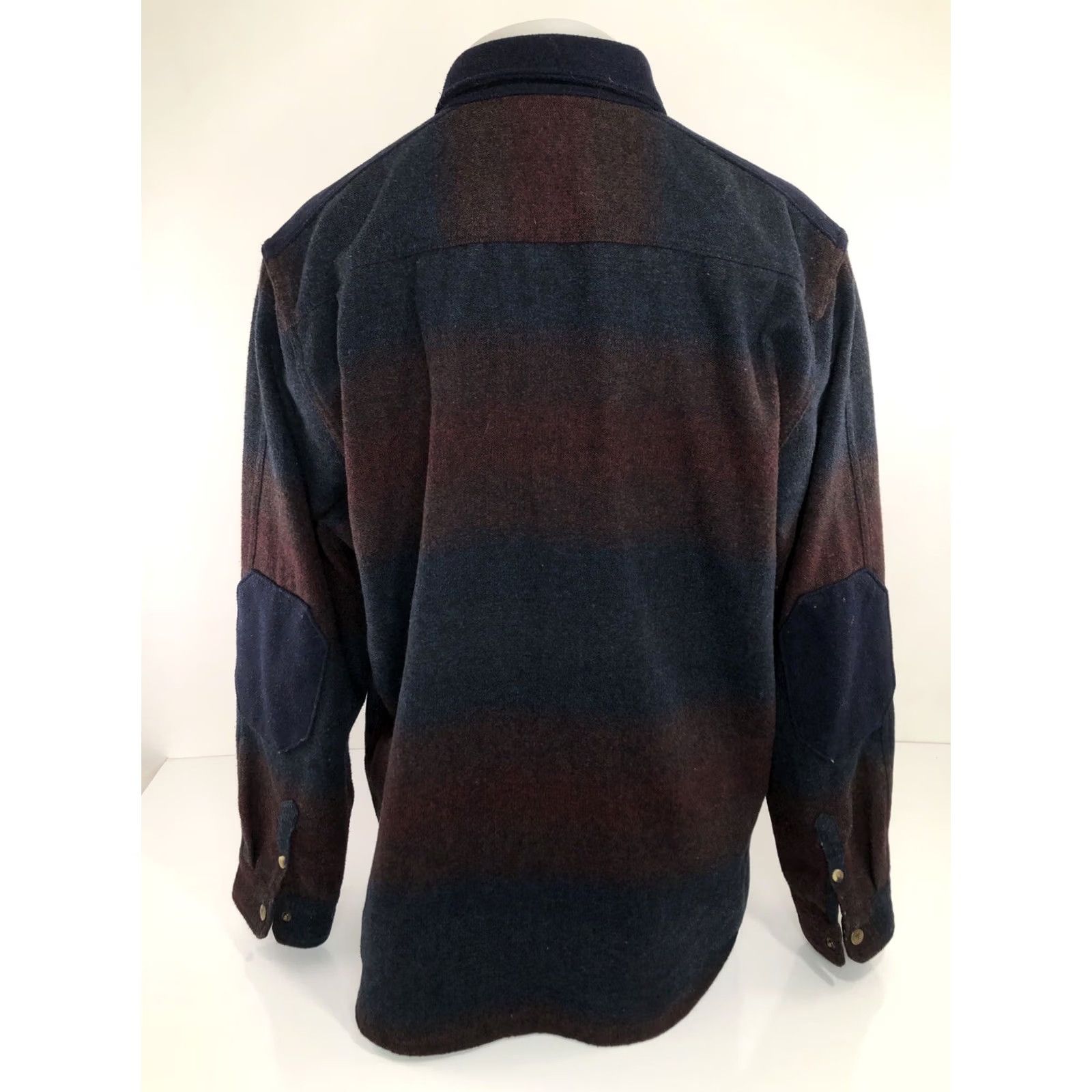 Roark Roark Heavy Duty WOOL BLEND Snap ELBOW PATCH Flannel XL Shirt - Jacket Size Size US XL / EU 56 / 4 - 3 Thumbnail