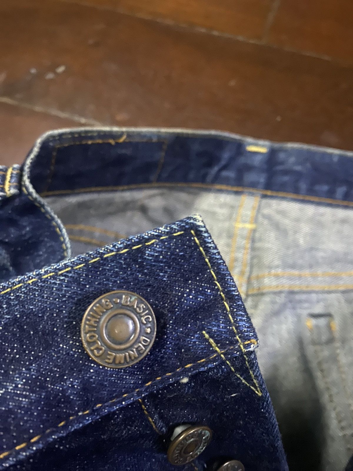 Denime Denime XX Leather Patch Selvedge Jeans mud wash clawmark Size 28" / US 6 / IT 42 - 9 Thumbnail