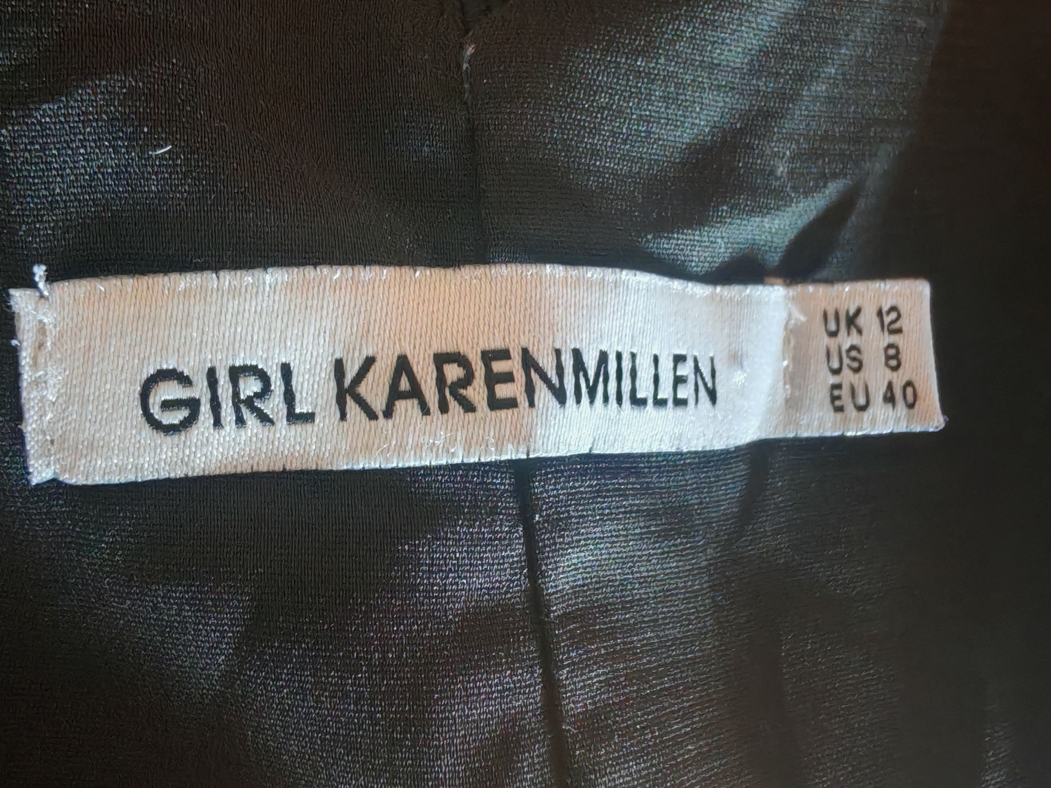 Karen Millen VTG Karen Millen Wool Sheer Mesh Sweetheart Neckline Dress Size M / US 6-8 / IT 42-44 - 3 Thumbnail
