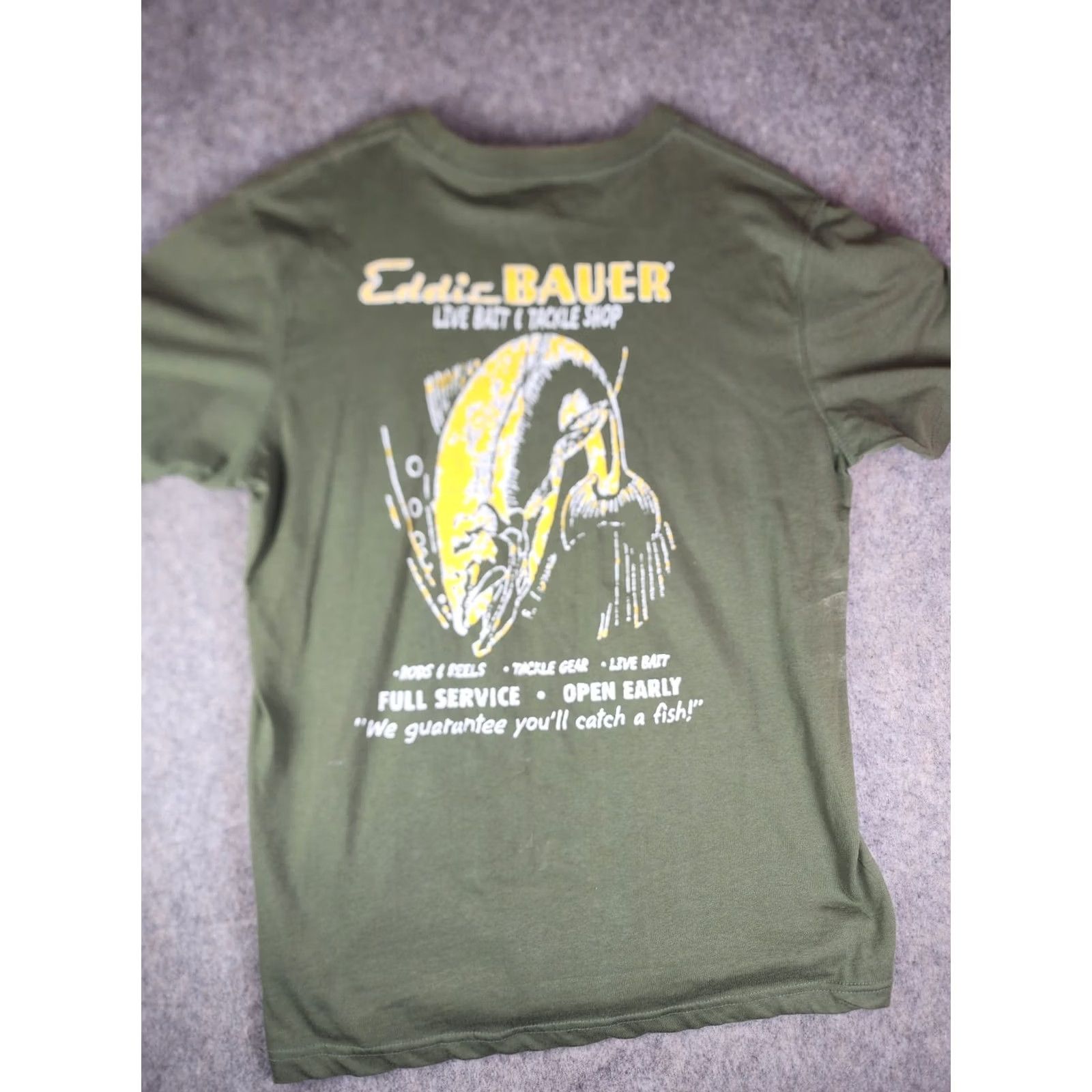 Eddie Bauer Eddie Bauer Green Graphic Shirt Fishing Medium Mens Size US M / EU 48-50 / 2 - 4 Thumbnail