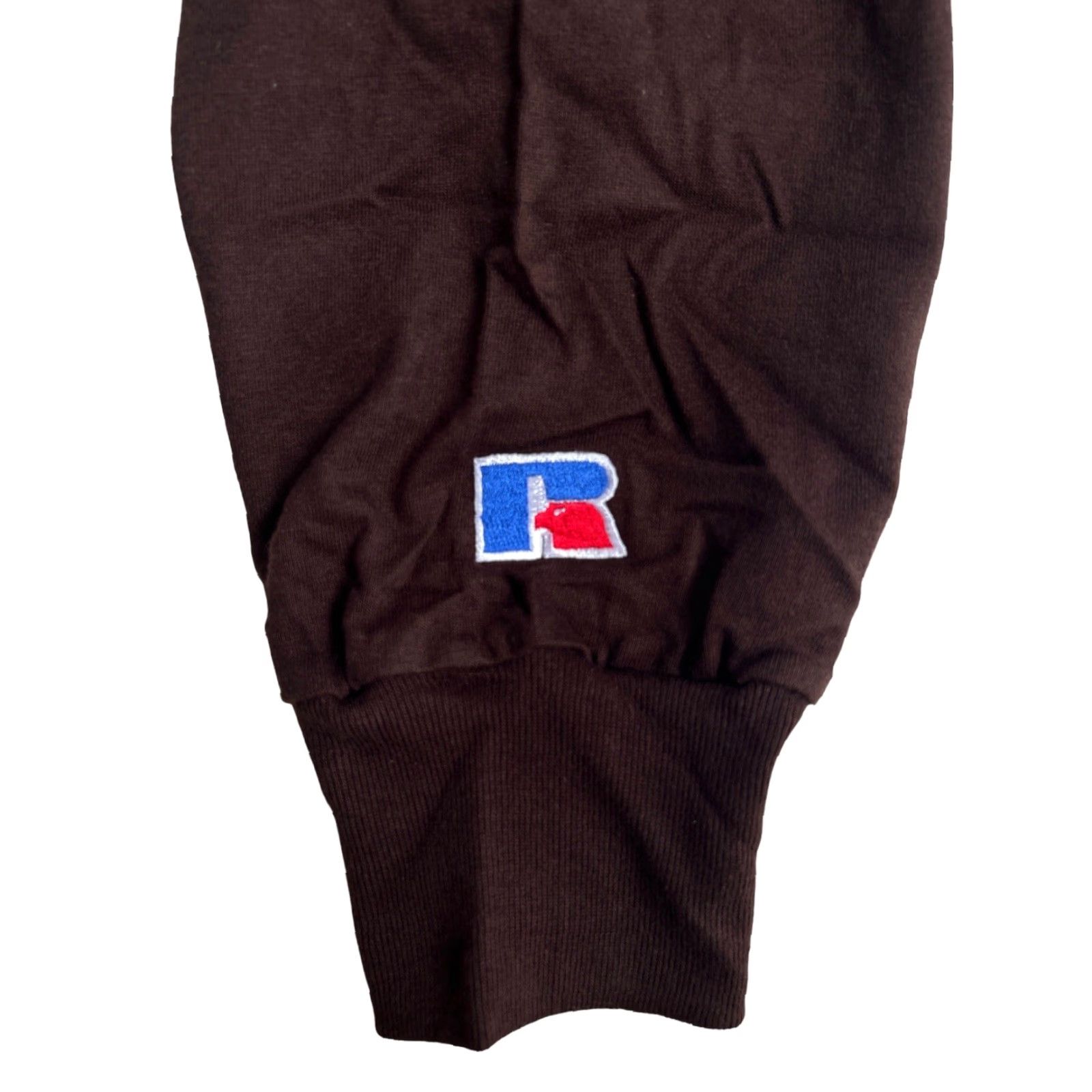 Russell Athletic VINTAGE Russell Athletic Mock Turtleneck Shirt Mens 3XL Brown 90s USA Made NWOT NOS Long Sleeve Mock Neck 100% Cotton Eagle Patch Size US XXL / EU 58 / 5 - 7 Thumbnail