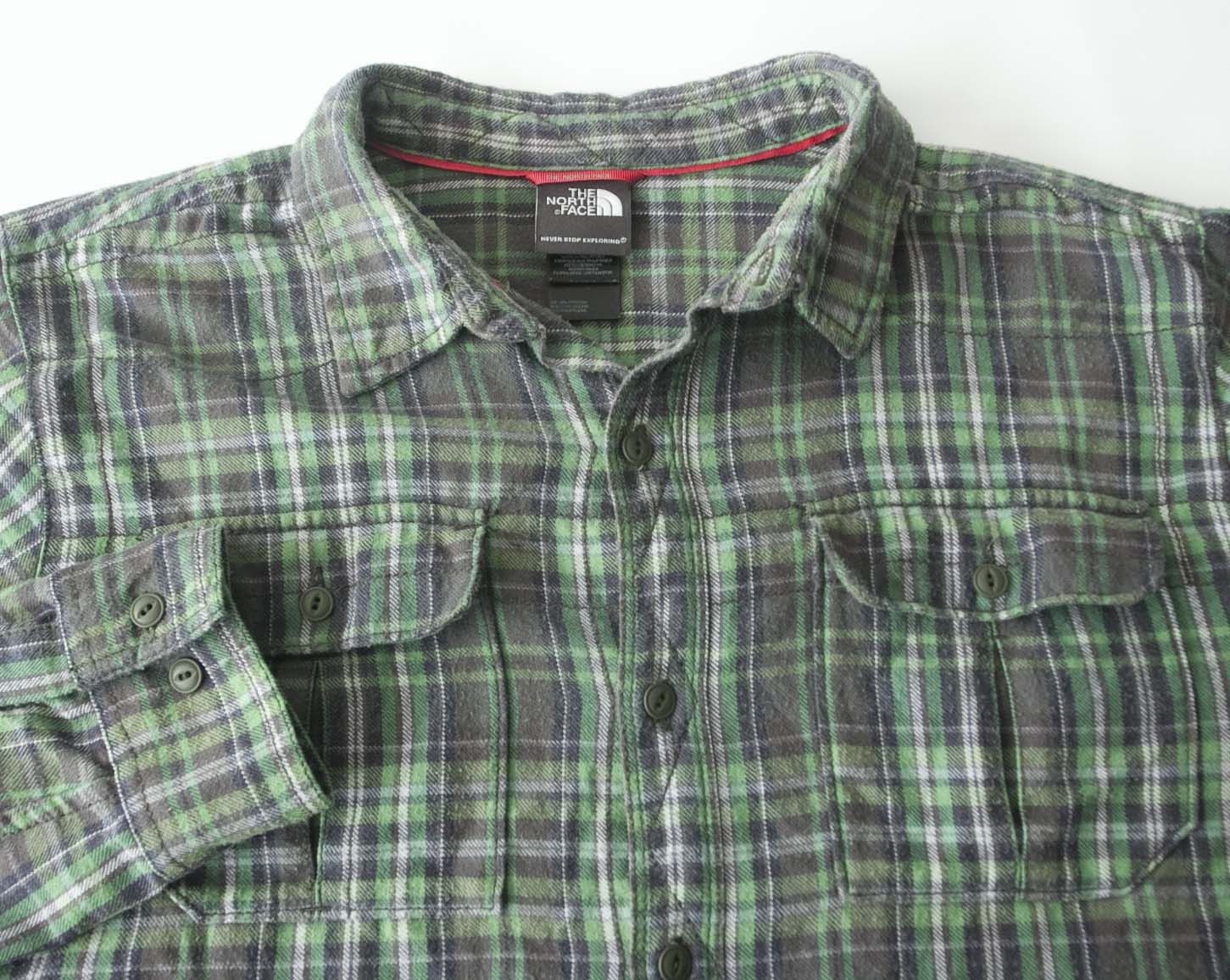 The North Face The North Face Shirt Flannel Green Plaid Size L Size US L / EU 52-54 / 3 - 2 Thumbnail