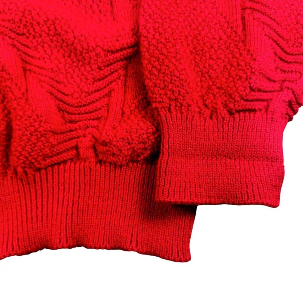 Jantzen VINTAGE Jantzen Golf Sweater Pullover Mens Large Knit 90s 80s Red Crew Neck Size US L / EU 52-54 / 3 - 3 Thumbnail