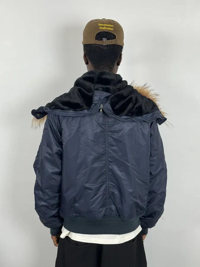 Dolce & Gabbana AW2003 Dolce & Gabbana Navy Aviator Bomber Jacket Size US M / EU 48-50 / 2 - 2 Thumbnail