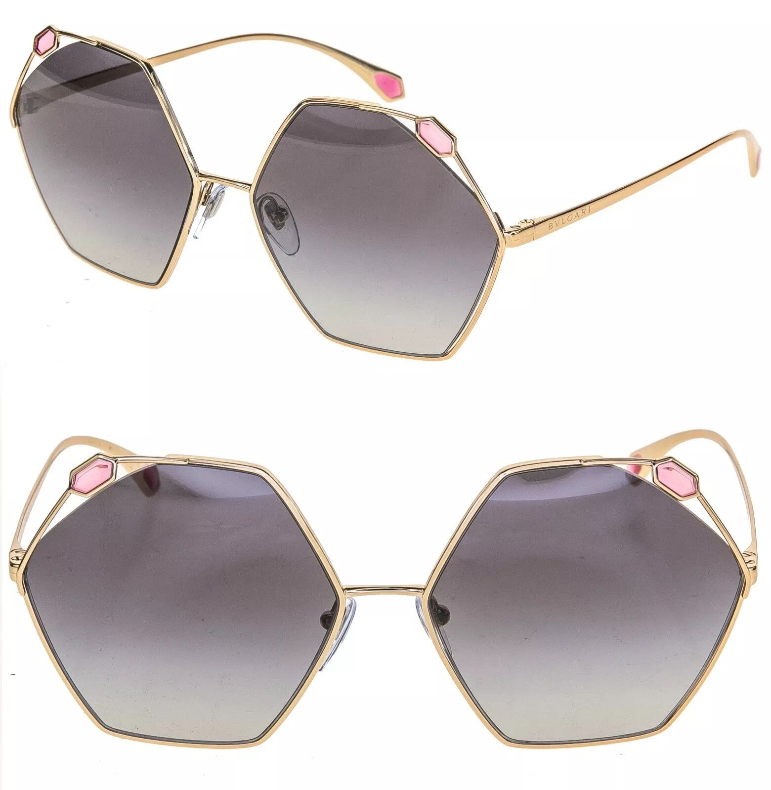 Bvlgari BVLGARI SERPENTEYES BV6160 Pink Geometric Sunglasses 6160 Size ONE SIZE - 1 Thumbnail