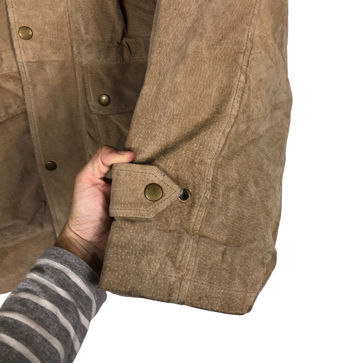 Japanese Brand 🔥Vintage Leather Jacket Biker Fiona Macphail Cargo Pockets Size US L / EU 52-54 / 3 - 15 Thumbnail