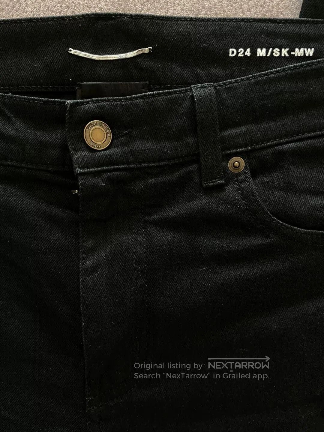 Saint Laurent Paris Saint Laurent Slim Black Jeans. Size US 34 / EU 50 - 3 Thumbnail
