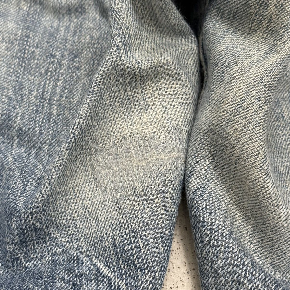 Japanese Brand Vintage Y2K Buckle Back Lightning i6w9 wash Denim Pants Size US 35 - 13 Thumbnail