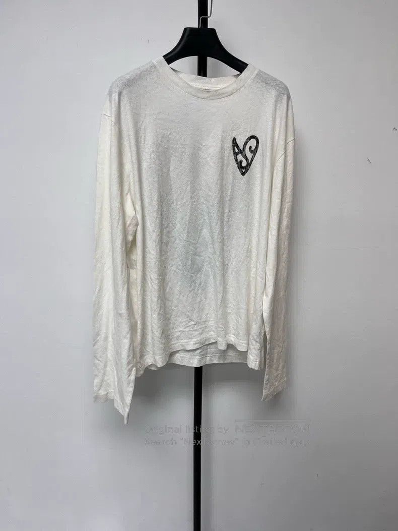 Acne Studios Acne Studios Spray-painted heart pattern lightweight cotto Size US S / EU 44-46 / 1 - 1 Thumbnail
