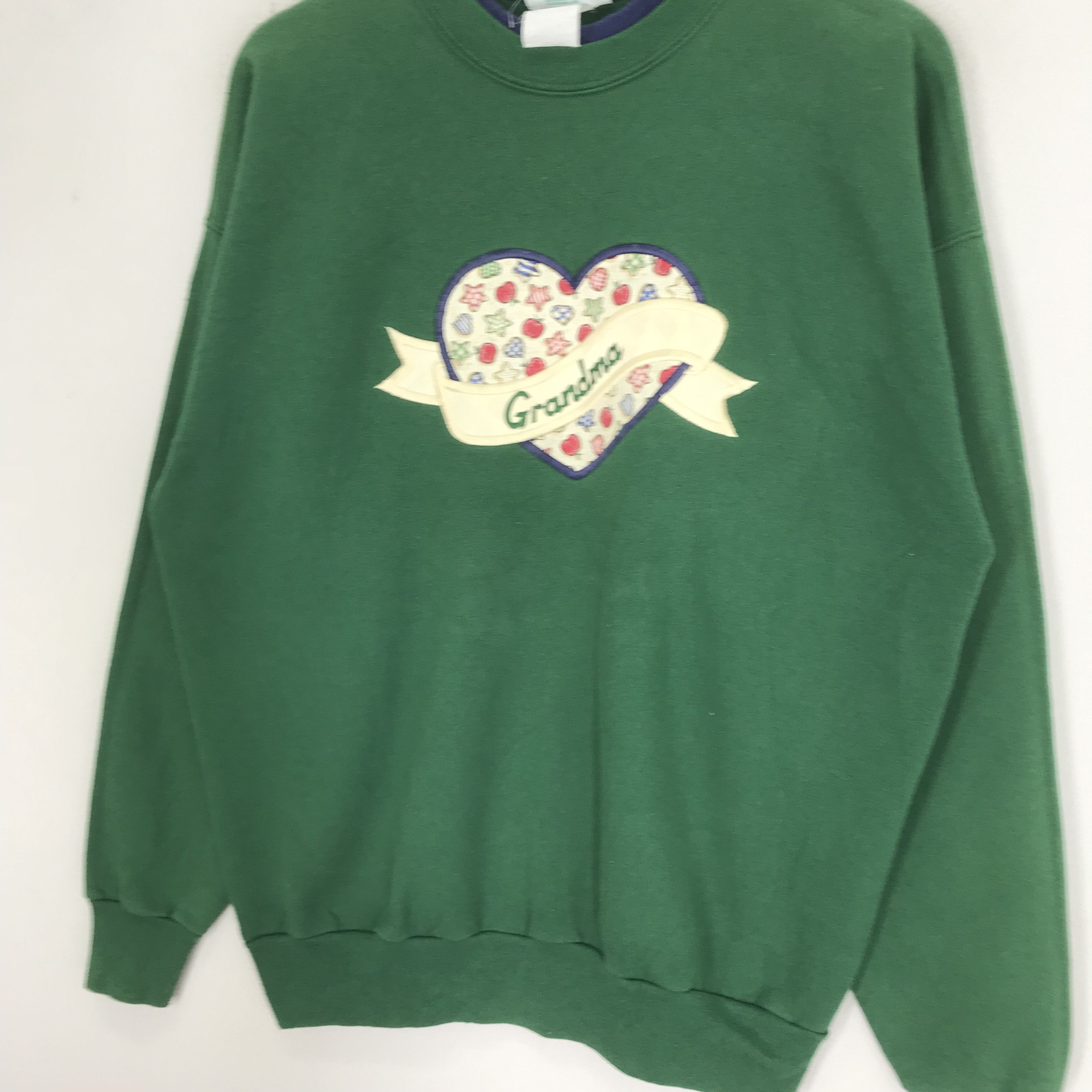 Vintage Vintage 90's Grandma Embroidery Sweatshirt - 414 Size US L / EU 52-54 / 3 - 3 Thumbnail