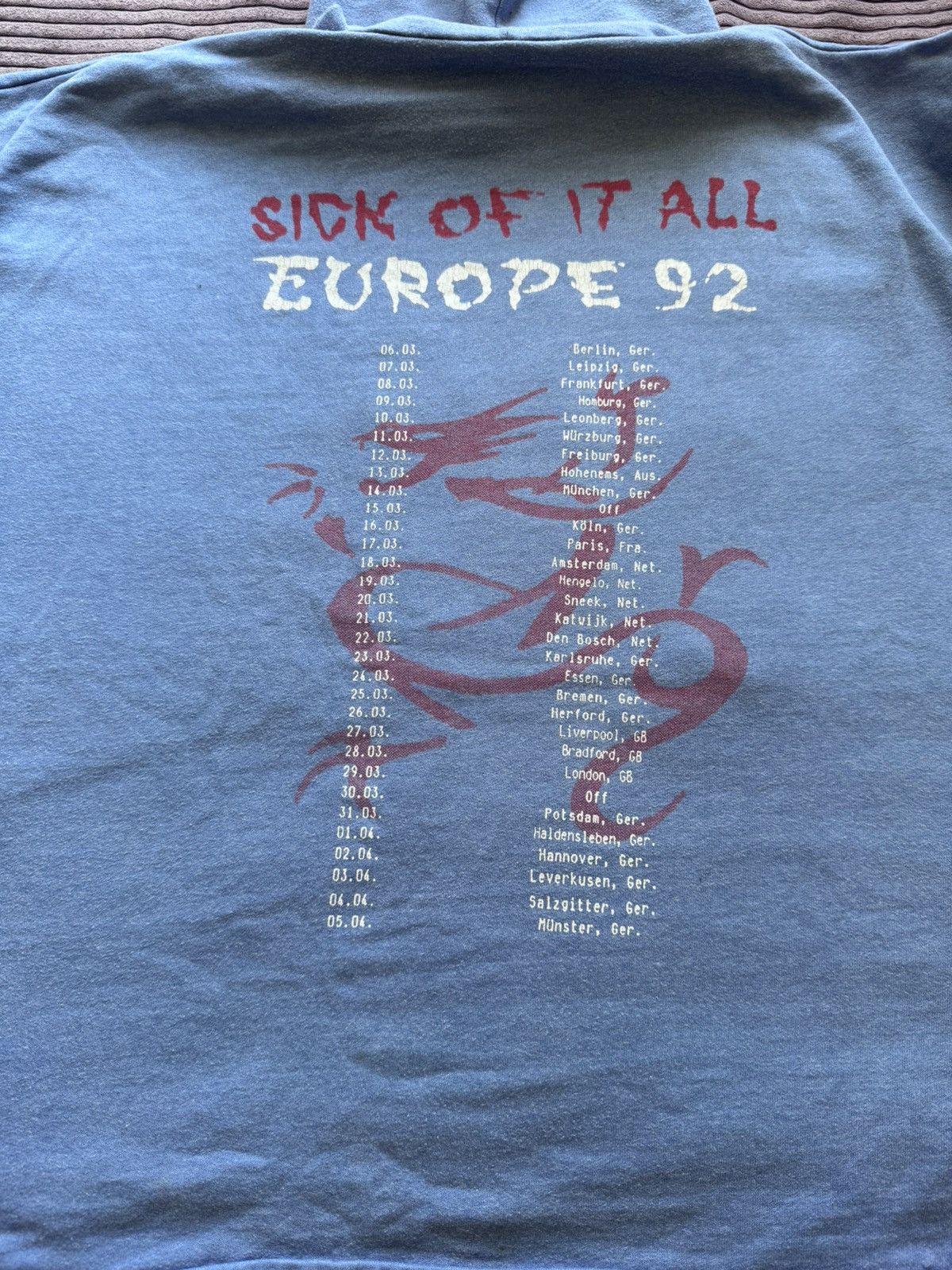 Band Tees Vintage 90s Sick of it All Hoodie stand alone Hardcore band Size US L / EU 52-54 / 3 - 6 Thumbnail