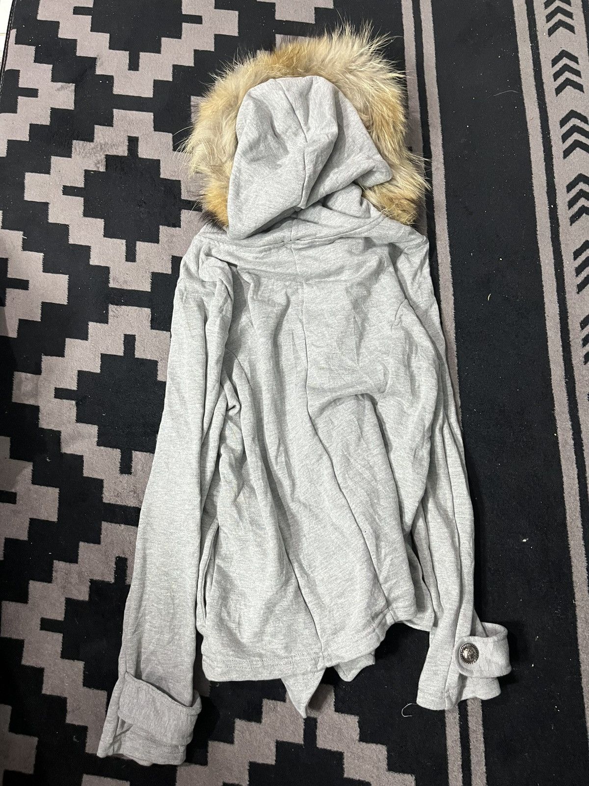 Le Grande Bleu (L.G.B.) 2000s C.M.II Nepoleon faux fur hoodie Size US M / EU 48-50 / 2 - 2 Thumbnail