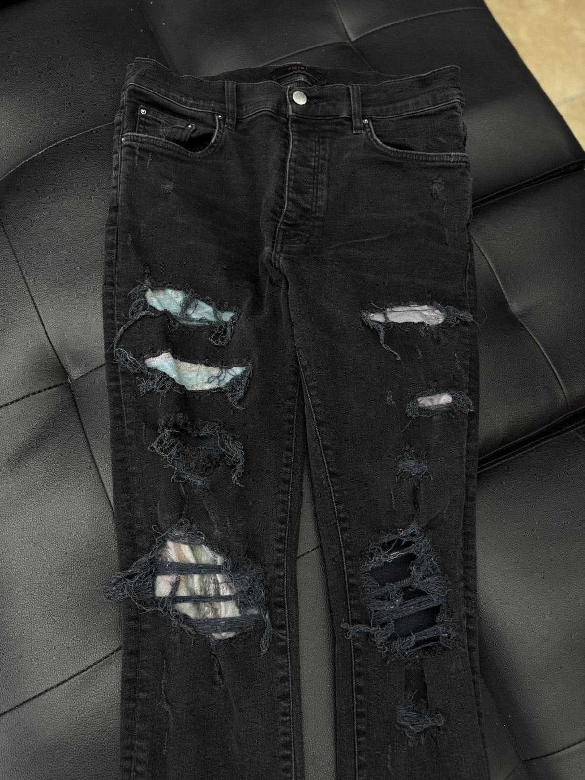 Amiri Amiri Jeans Black Colorful Patch Size 34 🧼 Size US 34 / EU 50 - 4 Thumbnail