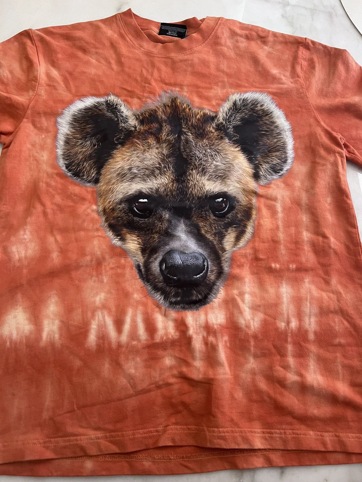The Hundreds The Hundreds Hyena Stoic Animal Short Sleeved Tie Dye Orange Size US S / EU 44-46 / 1 - 1 Thumbnail