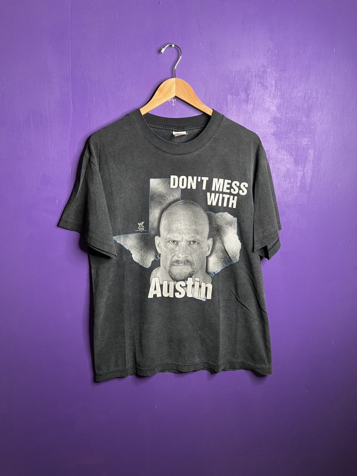 Vintage × WWF Vintage 90s Stone cold don’t mess with Austin tee Size US L / EU 52-54 / 3 - 1 Thumbnail