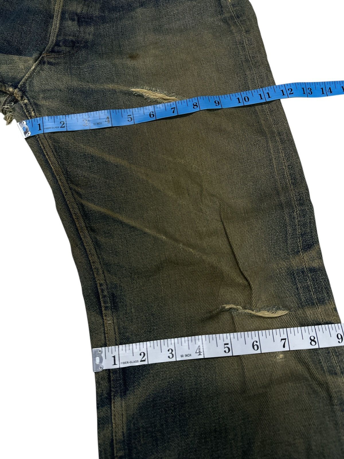 Japanese Brand Vintage Japanese Brand A.P.C Distress Trash Denim. Size US 32 / EU 48 - 3 Thumbnail