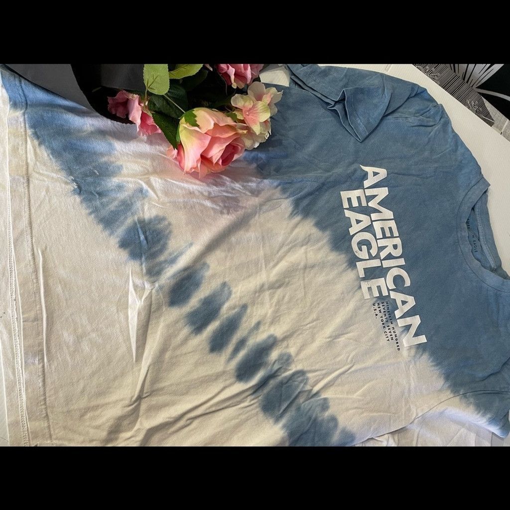 American Eagle Outfitters American Eagle Men’s T-shirt Blue & white tie die Size XL Size US XL / EU 56 / 4 - 3 Thumbnail