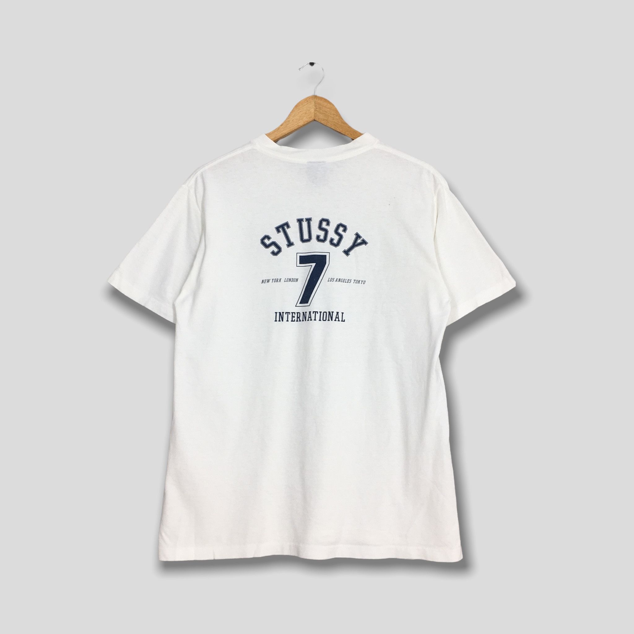 Stussy × Vintage Vintage 80s Stussy Usa Skaters S7 Tribe Tshirt Medium Size US M / EU 48-50 / 2 - 1 Thumbnail
