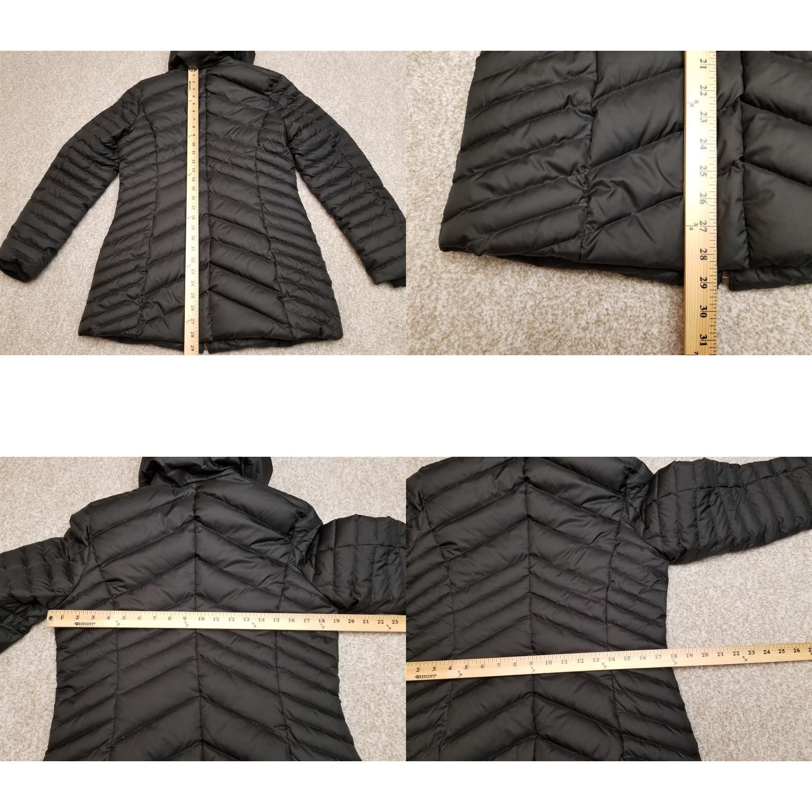 Vintage Sienastudio Puffer Jacket Womens Small Black Down Quilted Insulated Parka Size S / US 4 / IT 40 - 10 Thumbnail