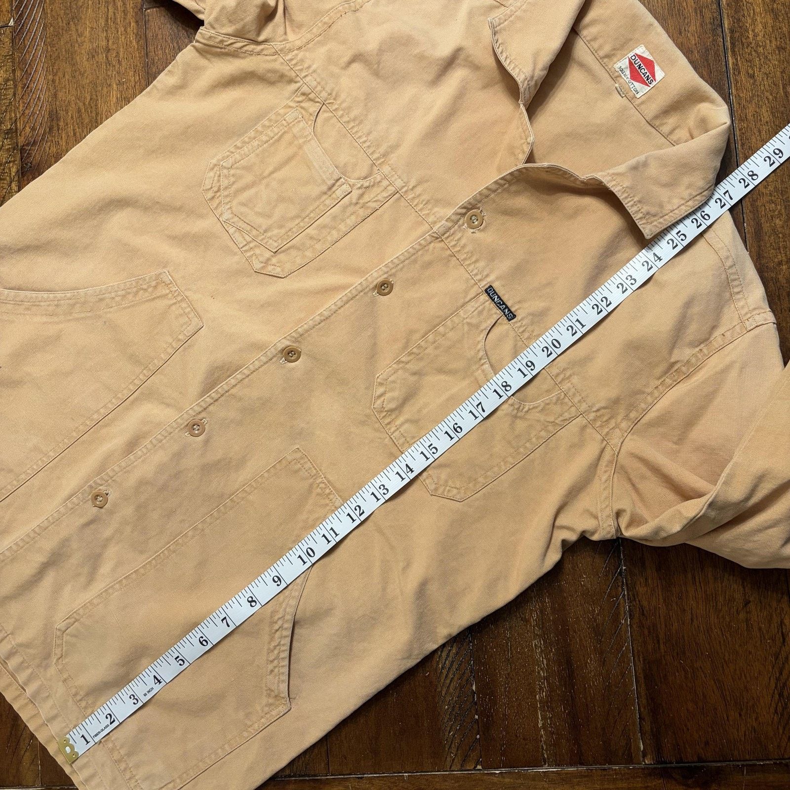 Vintage Duncans Jacket 50 Beige Cotton Canvas Workwear Chore Field Size US M / EU 48-50 / 2 - 11 Thumbnail