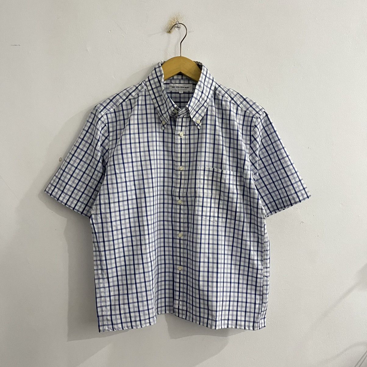 Japanese Brand Uniqlo Gingham Small Plaid Boxy Cut Shirt Size US L / EU 52-54 / 3 - 1 Thumbnail