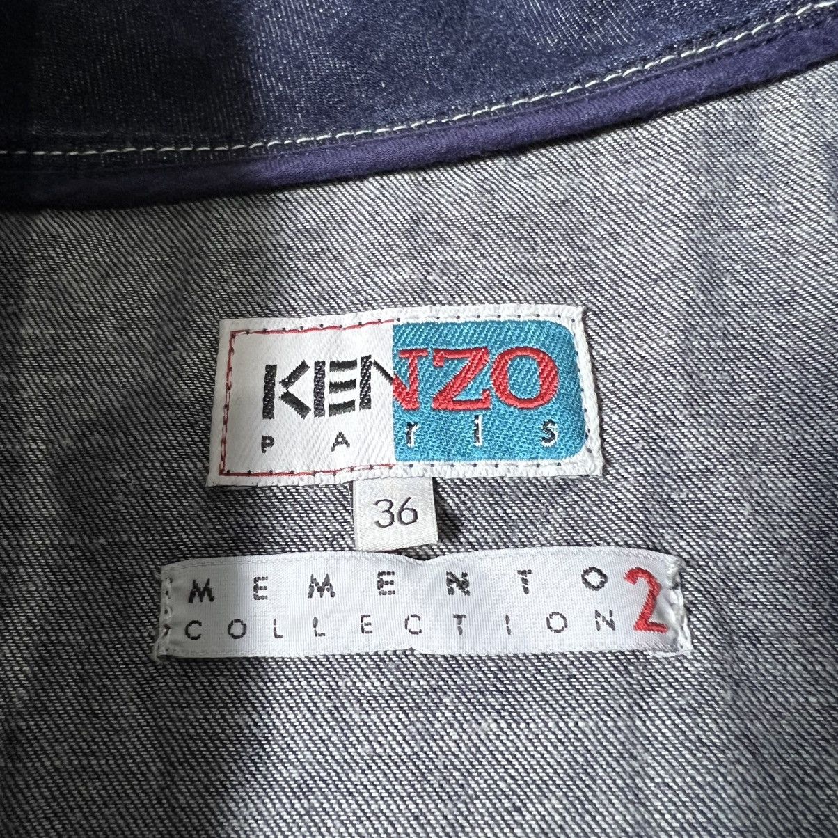 Kenzo Kenzo - SS/18 - Indigo Denim Wrap Kimono Jacket Size XS / US 0-2 / IT 36-38 - 6 Thumbnail