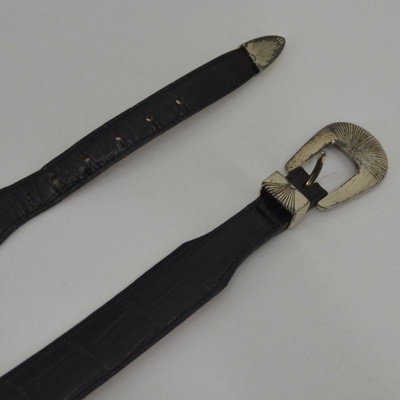Brighton Brighton Mens Leather Belt USA Croc Embossed Dress Causal 40 Size 40 - 9 Thumbnail