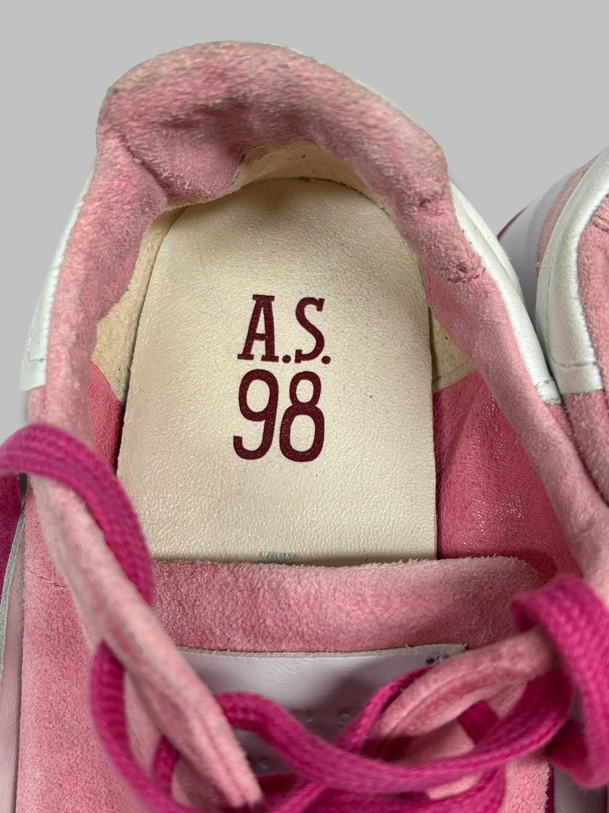 A.S.98 A.S 98 Suede Leather Pink Sneakers Size US 7 / EU 40 - 14 Thumbnail